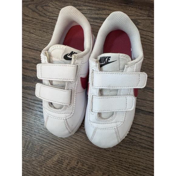 Nike Cortez Basic SL TDV OG Forrest Gump White Red Little Kid Sz 11 C - Picture 1 of 11